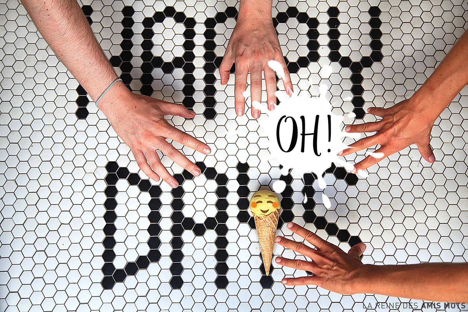 EMOTI-CÔNES : "Oh Happy Days !" I © La reine des amis mots (2018)